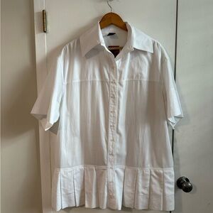 Pleated Collared Pinko Dress with Pleats